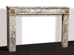 Antique marble fireplace. cm 168x113h. 19th century.